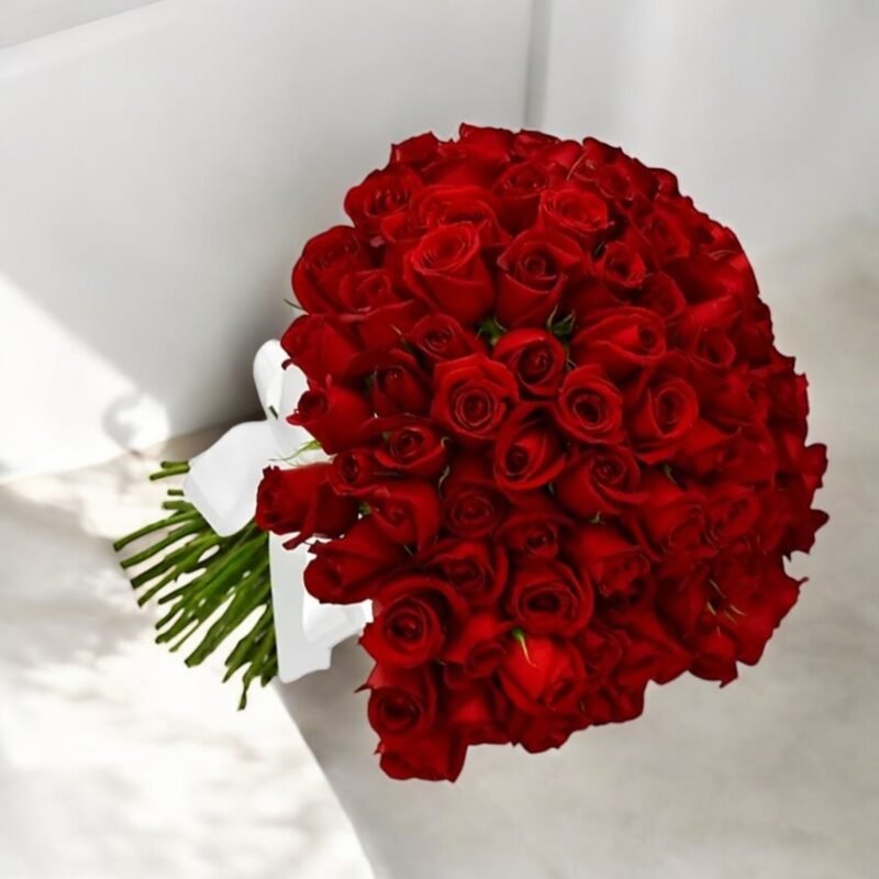 Buquê Elegante Mega de 200 Rosas Vermelhas