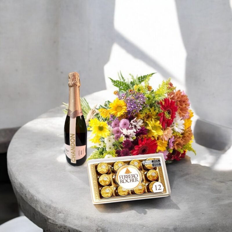 Mix de Flores Especiais, Ferrero Rocher e Chandon